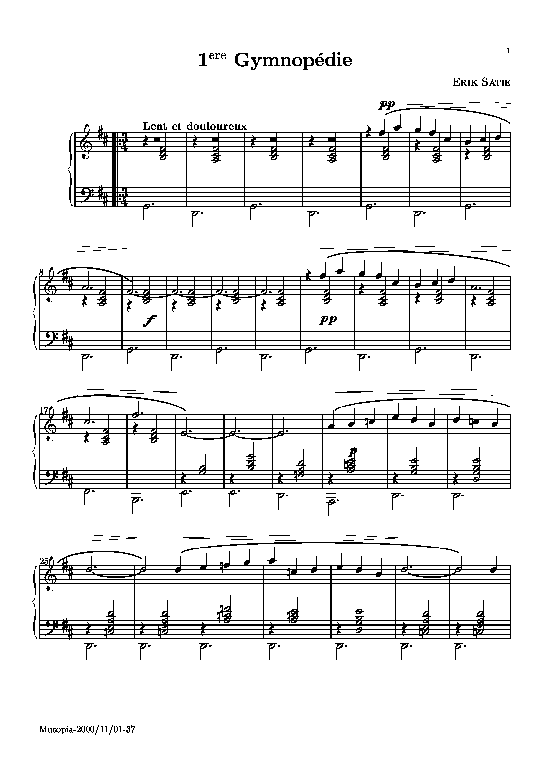 3 Gymnopédies