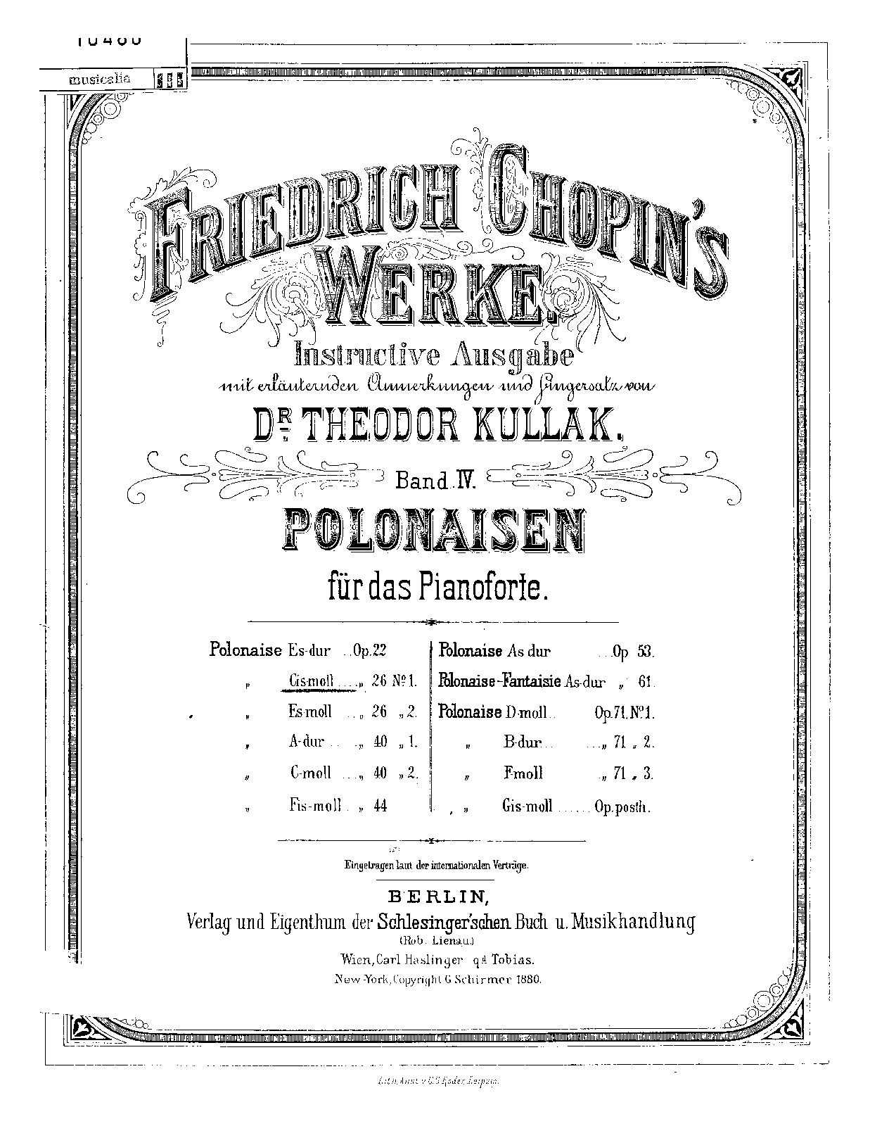 Polonaises, Op.26