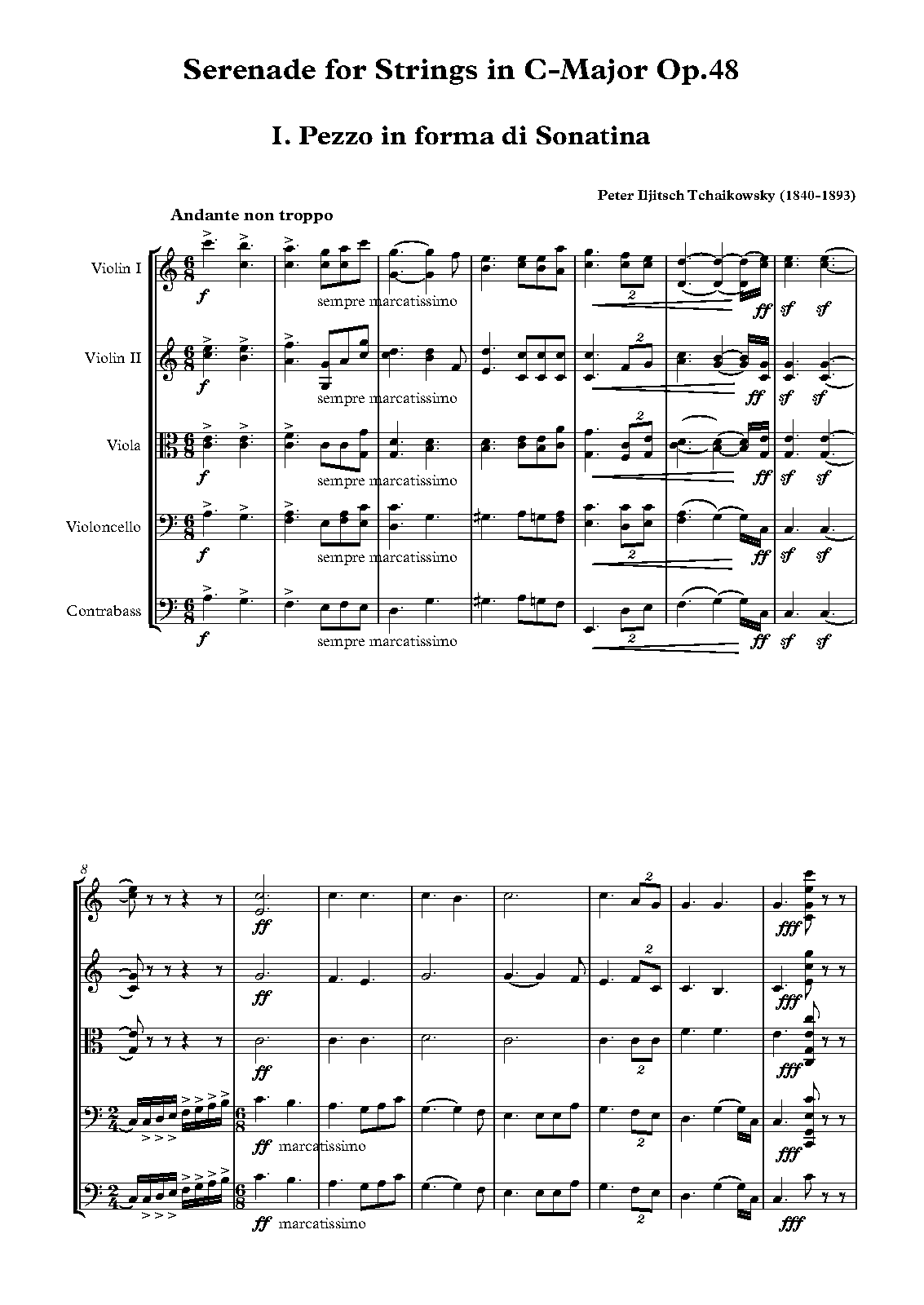 Serenade for String Orchestra, Op.48