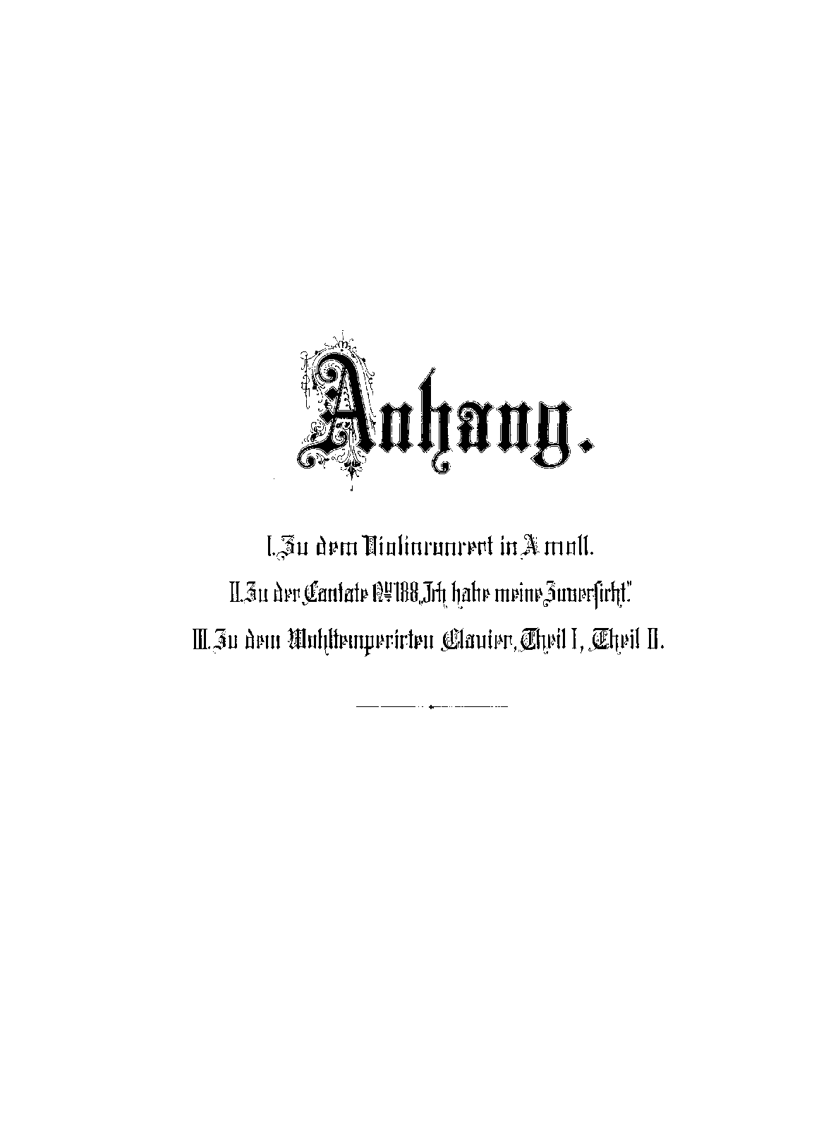 Violin Concerto in A minor, BWV 1041