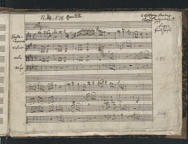 Flute Quartet in D major, K.285