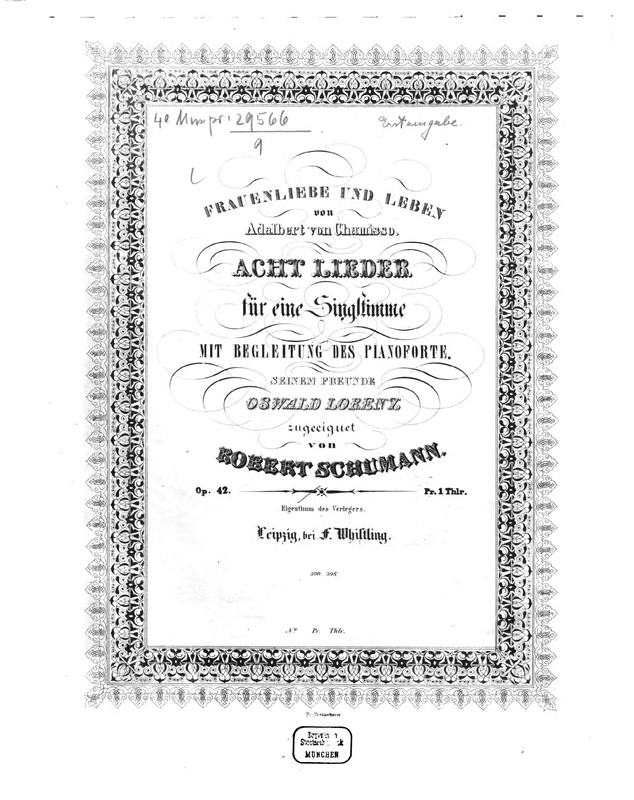 Frauenliebe und Leben, Op.42