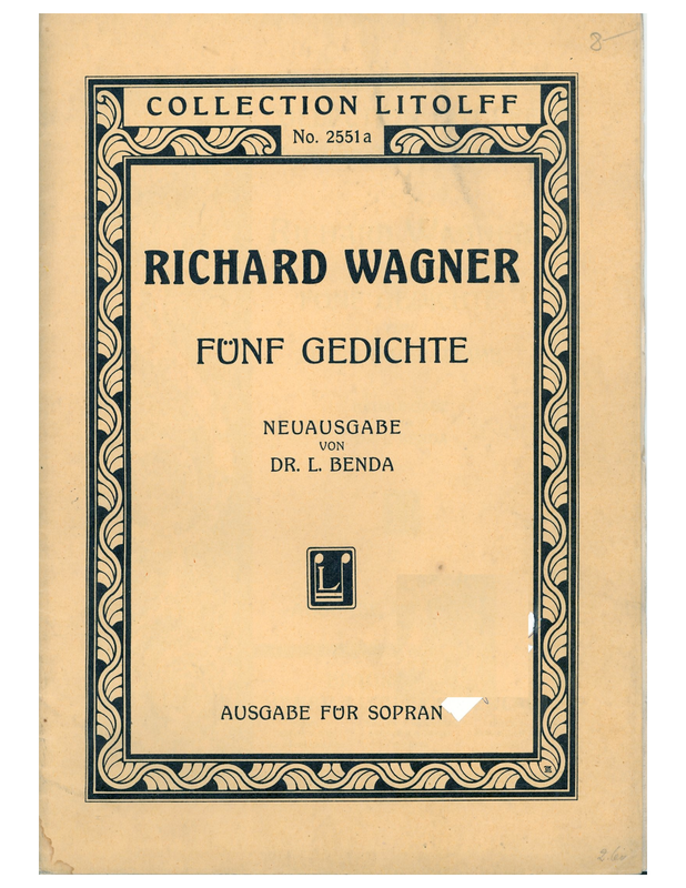 5 Gedichte für eine Frauenstimme, WWV 91