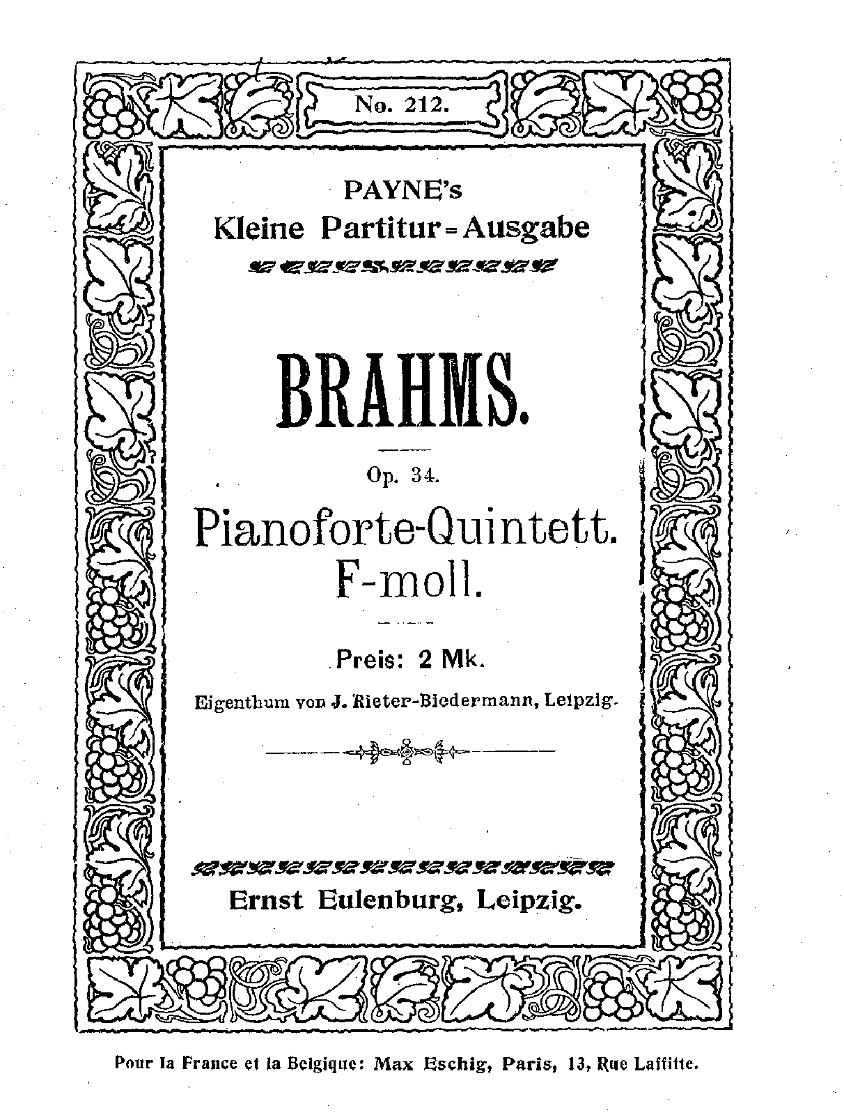 Piano Quintet, Op.34