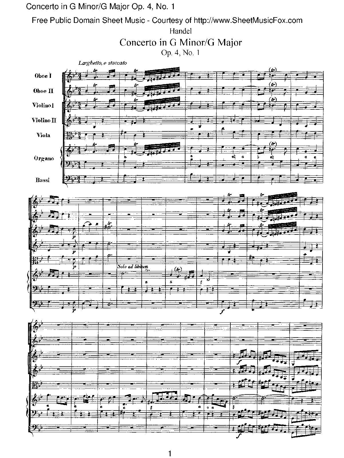 6 Organ Concertos, Op.4