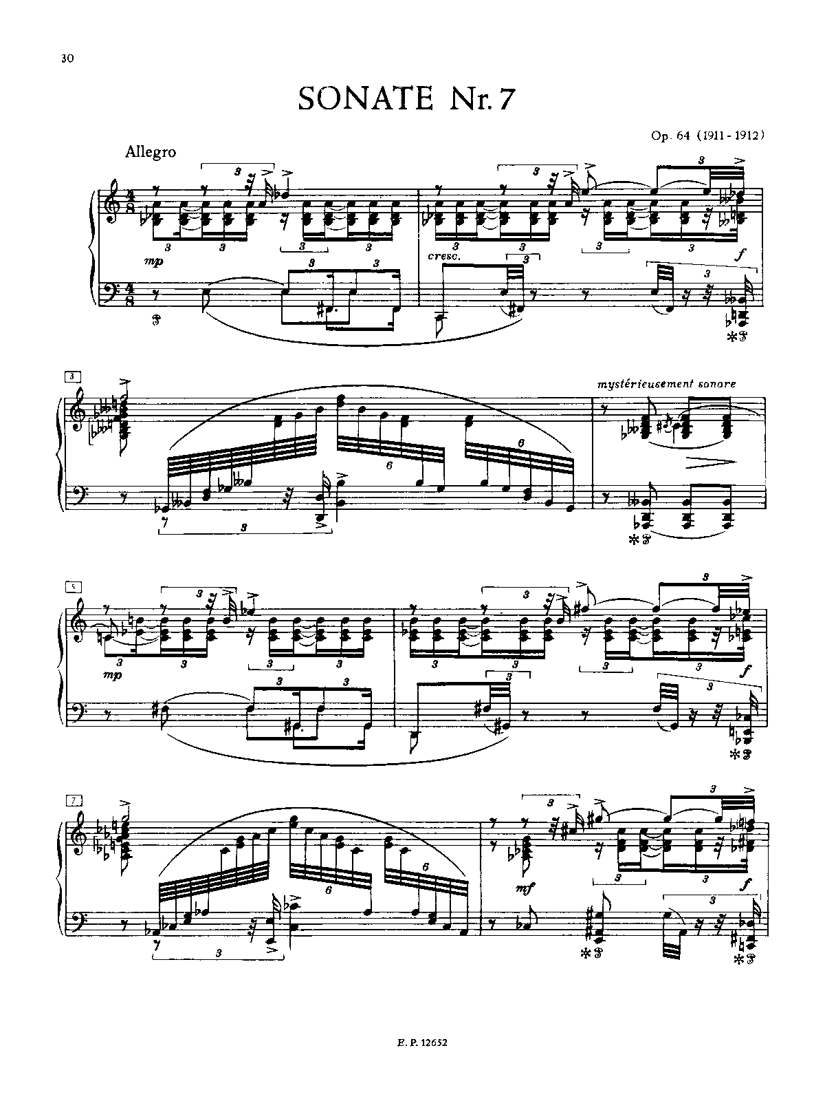 Piano Sonata No.7, Op.64