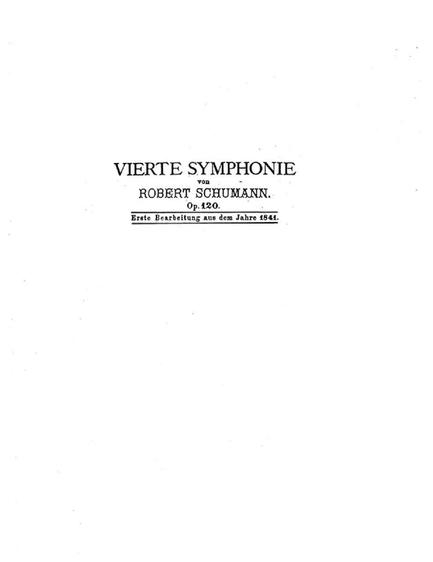 Symphony No.4, Op.120