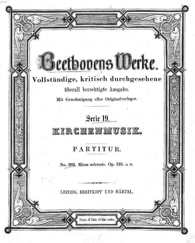 Missa solemnis, Op.123