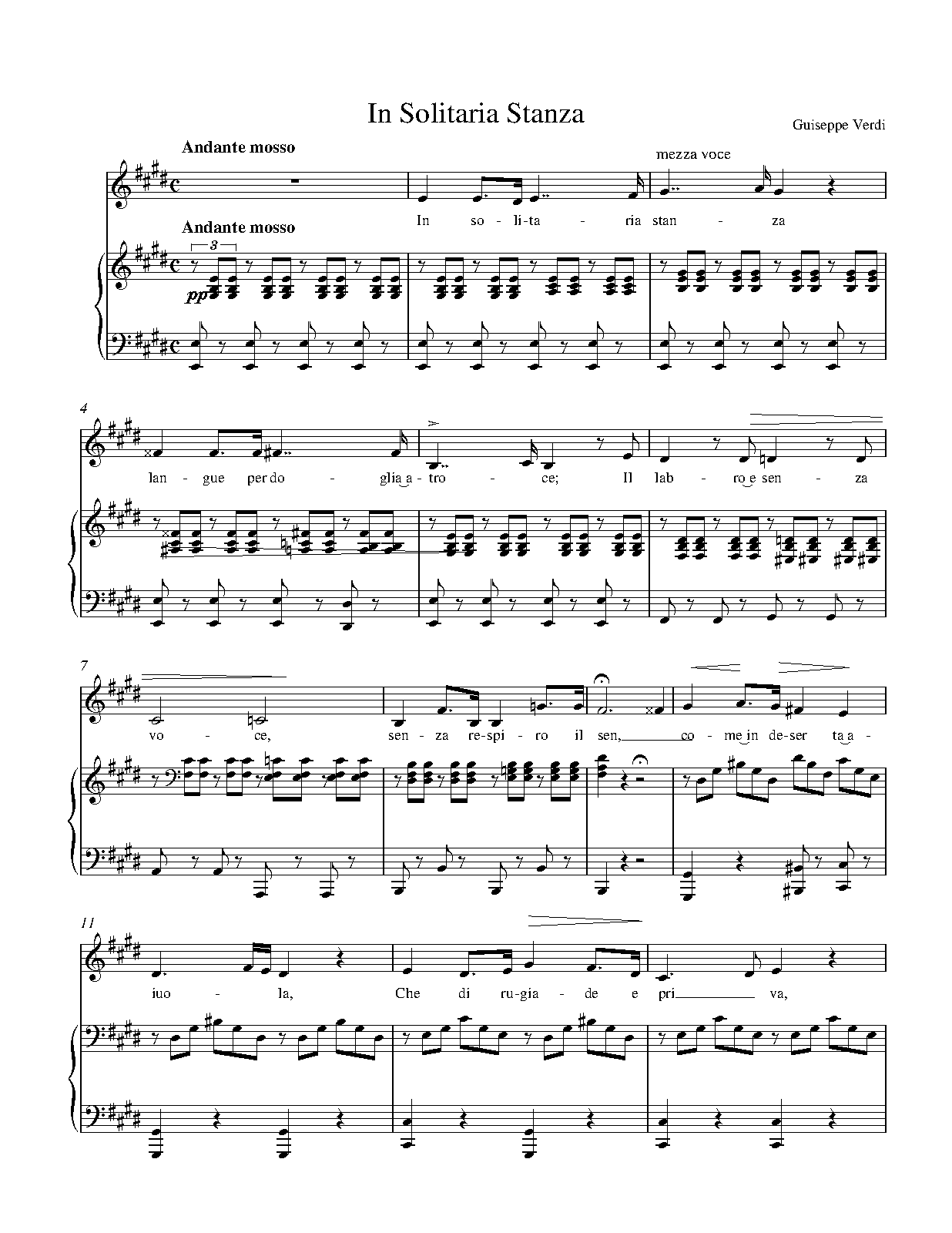 Songs for Voice and Piano
