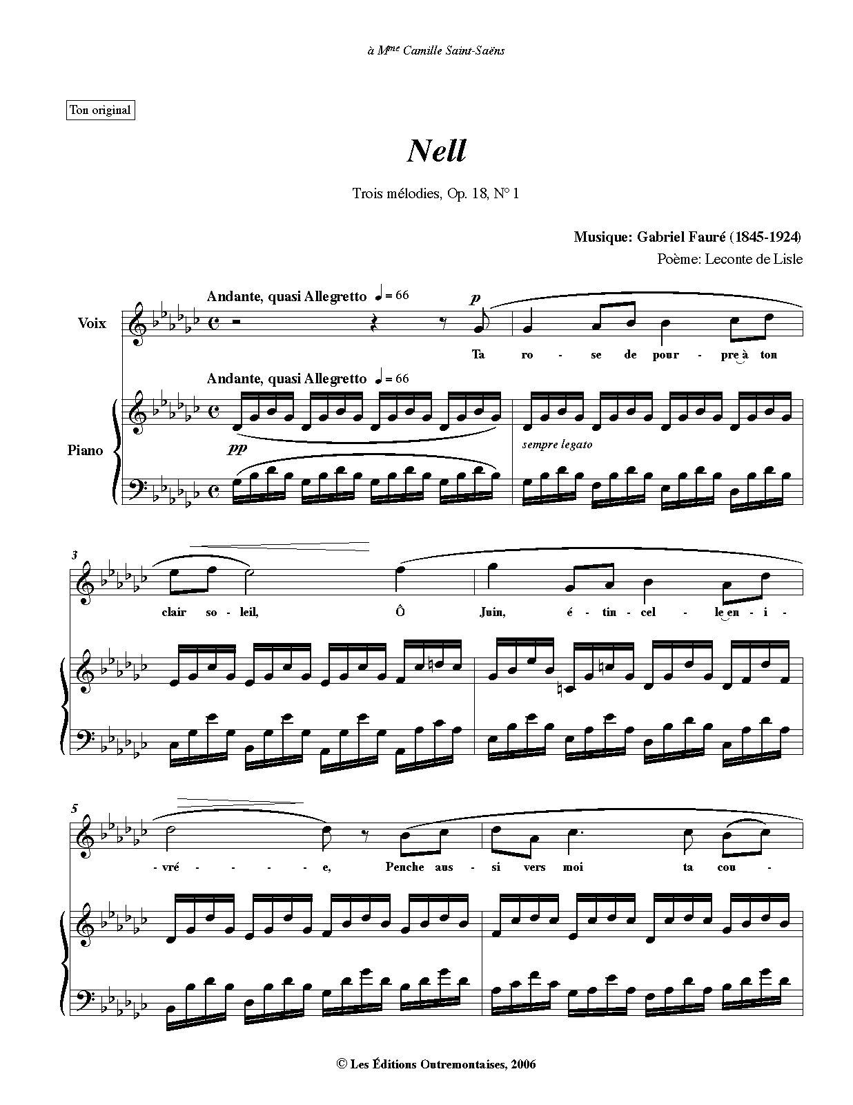 3 Songs, Op.18