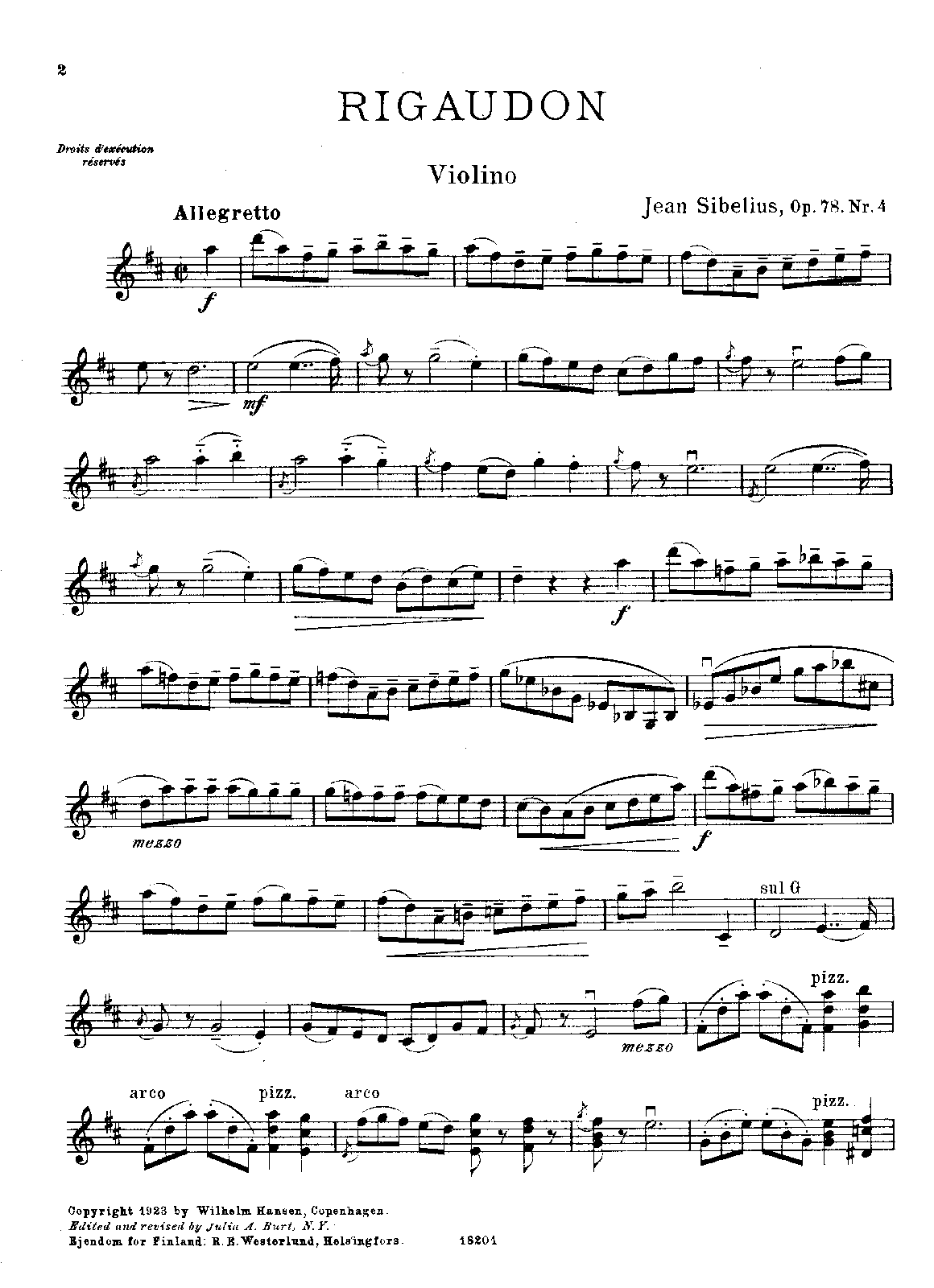 4 Pieces for Violin and Piano, Op.78