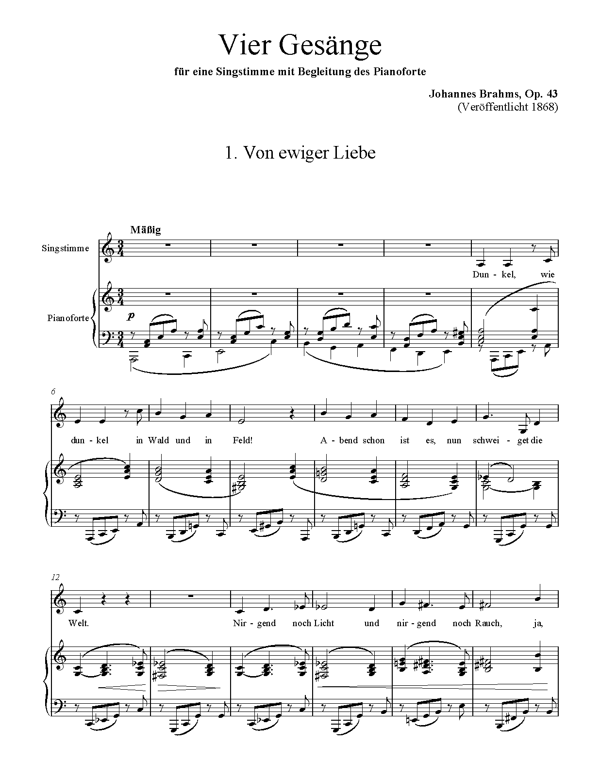 4 Songs, Op.43