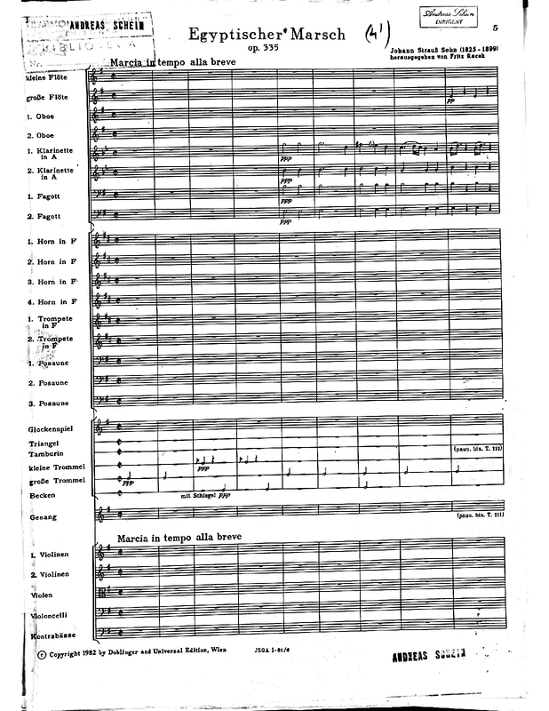 Ägyptischer Marsch, Op.335