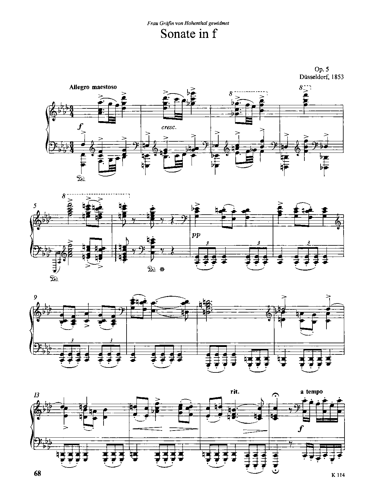 Piano Sonata No.3, Op.5