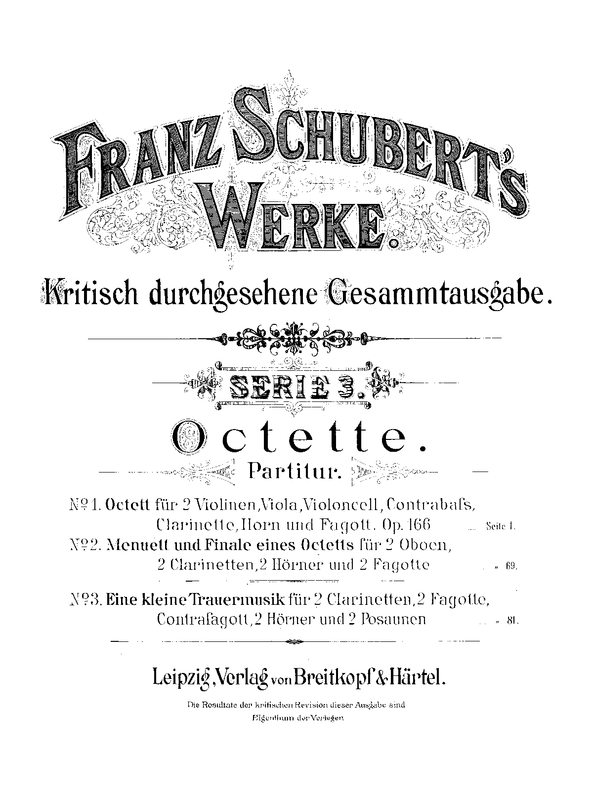 Franz Schubert's Werke