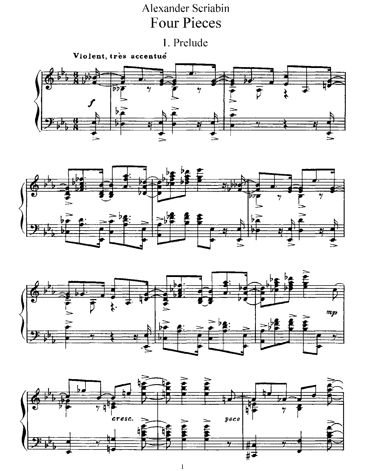 4 Pieces, Op.56