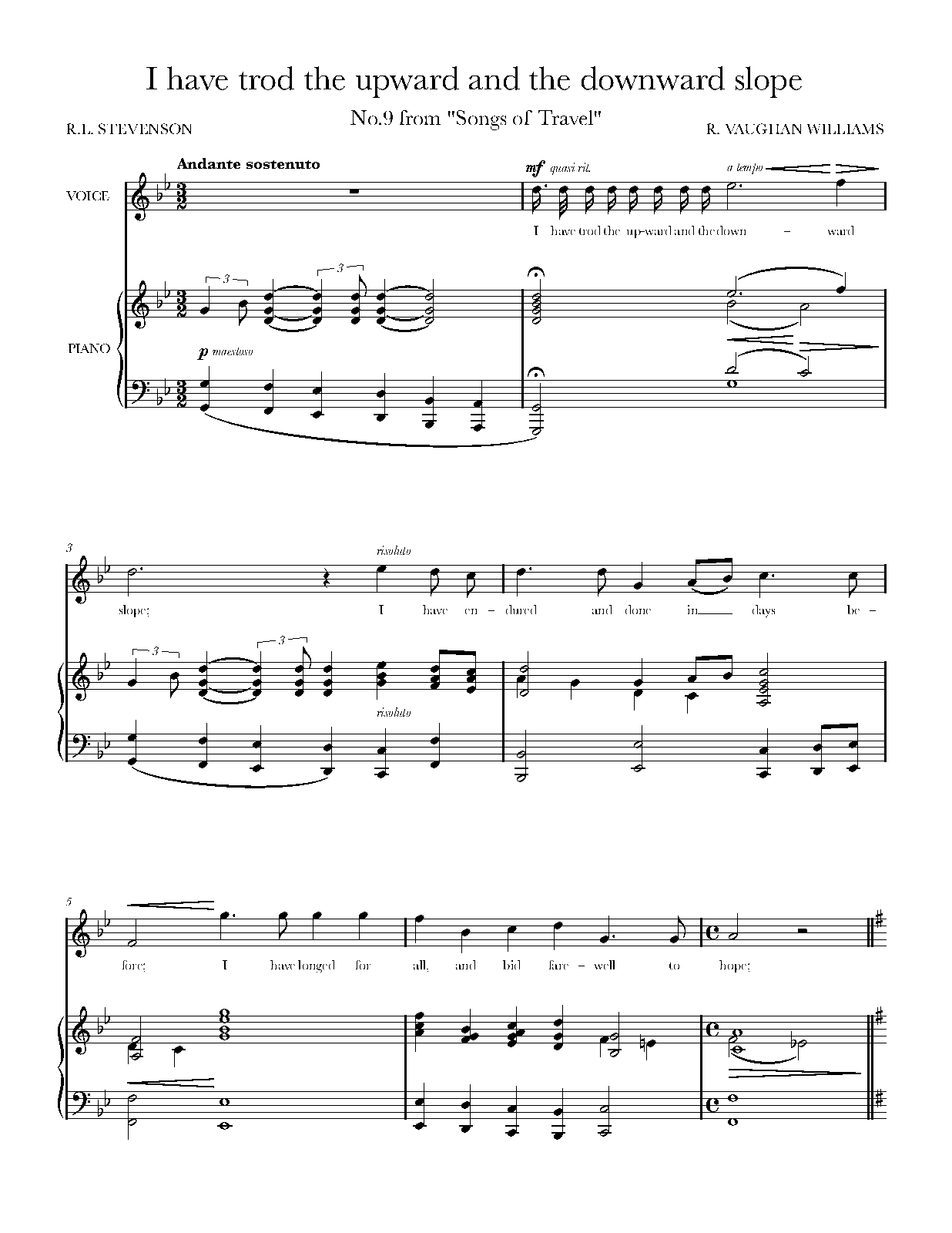 Songs of Travel