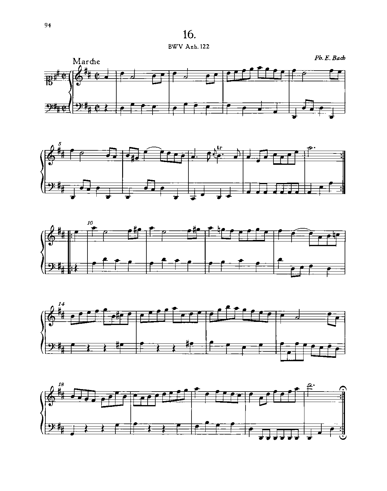 4 Pieces for Anna Magdalena Bach, H.1