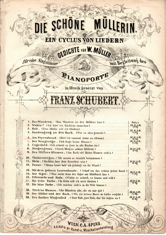 Die schöne Müllerin, D.795