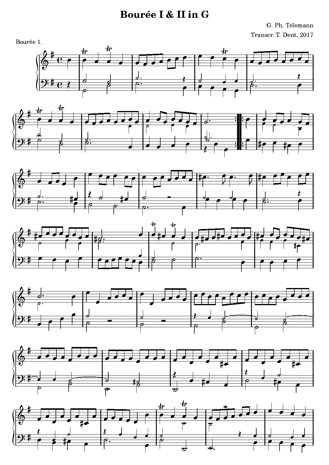 Ouverture in G major, TWV 32:13