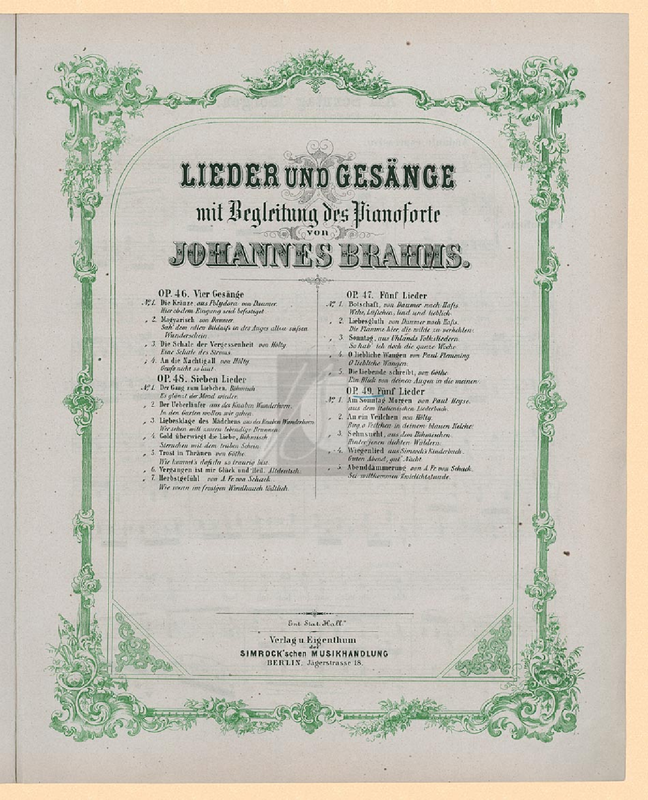 5 Lieder, Op.49