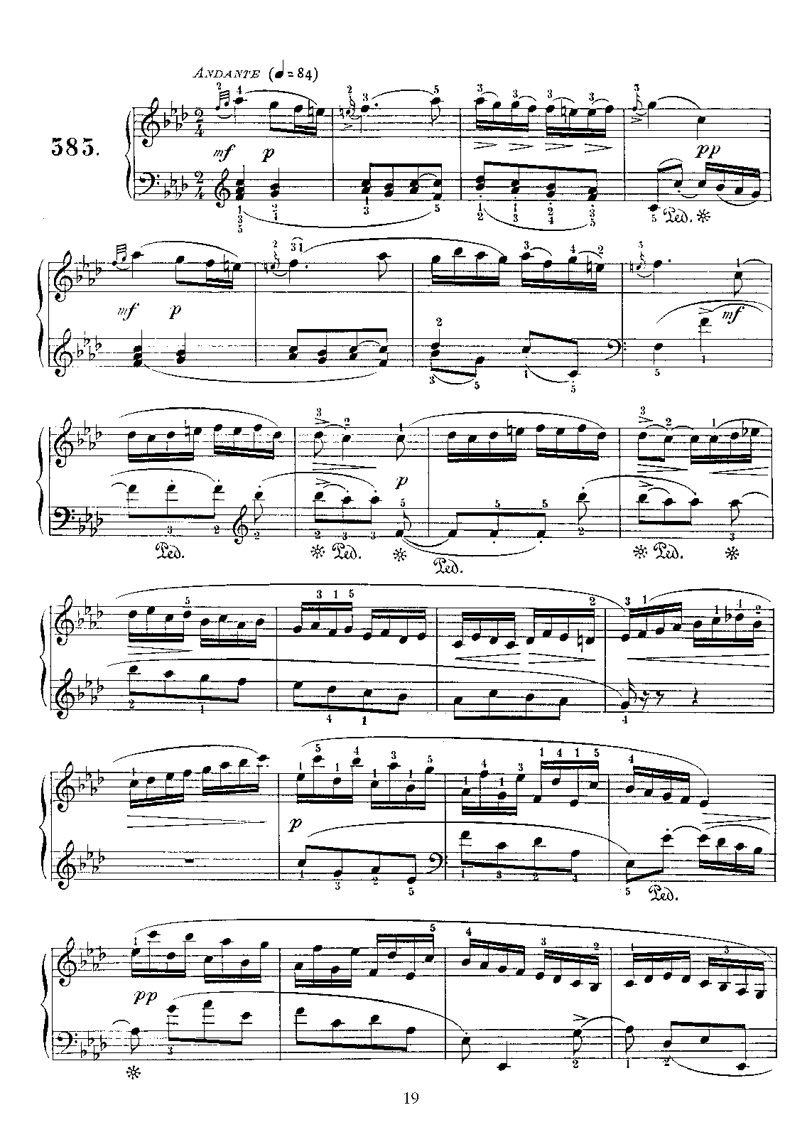 Keyboard Sonata in F minor, K.19