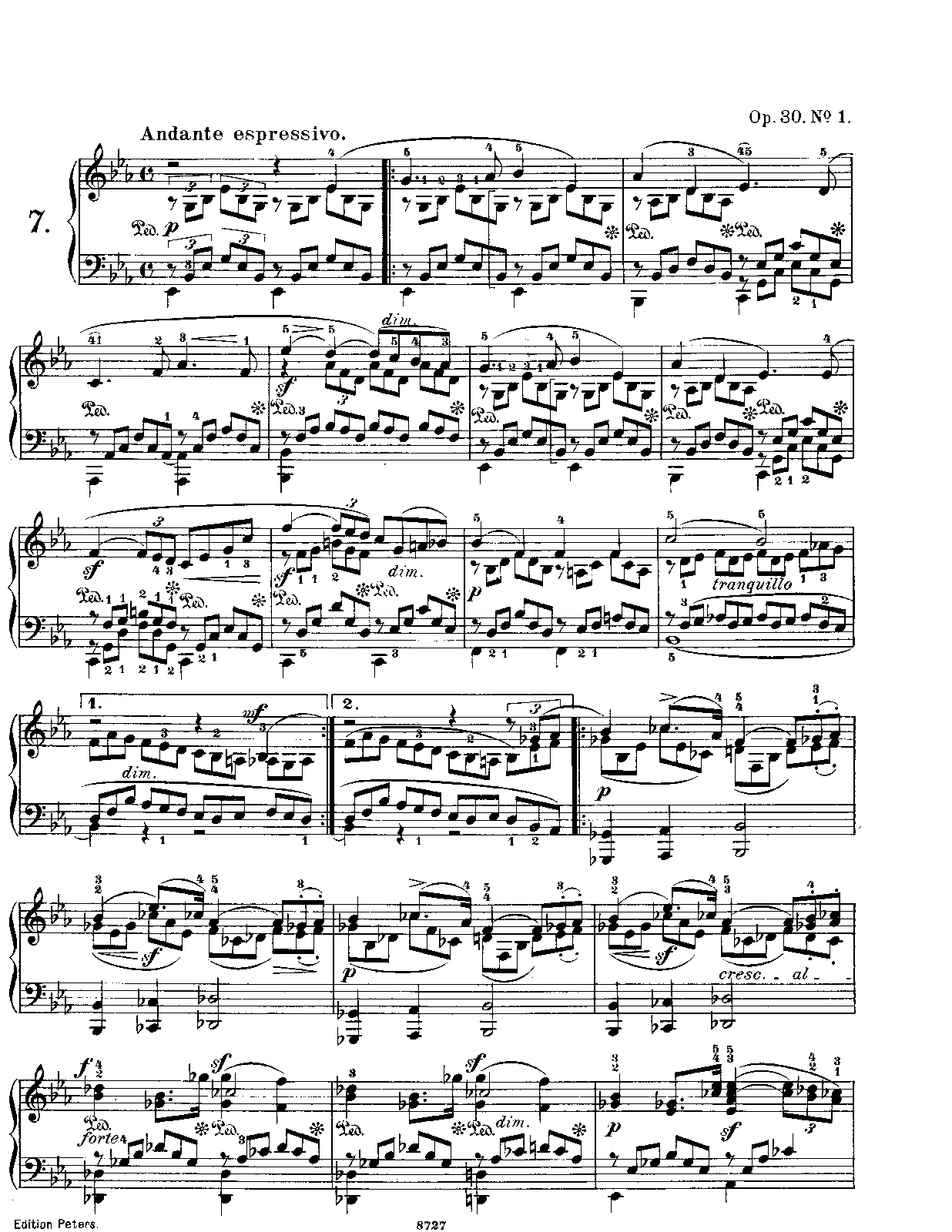 Lieder ohne Worte, Op.30