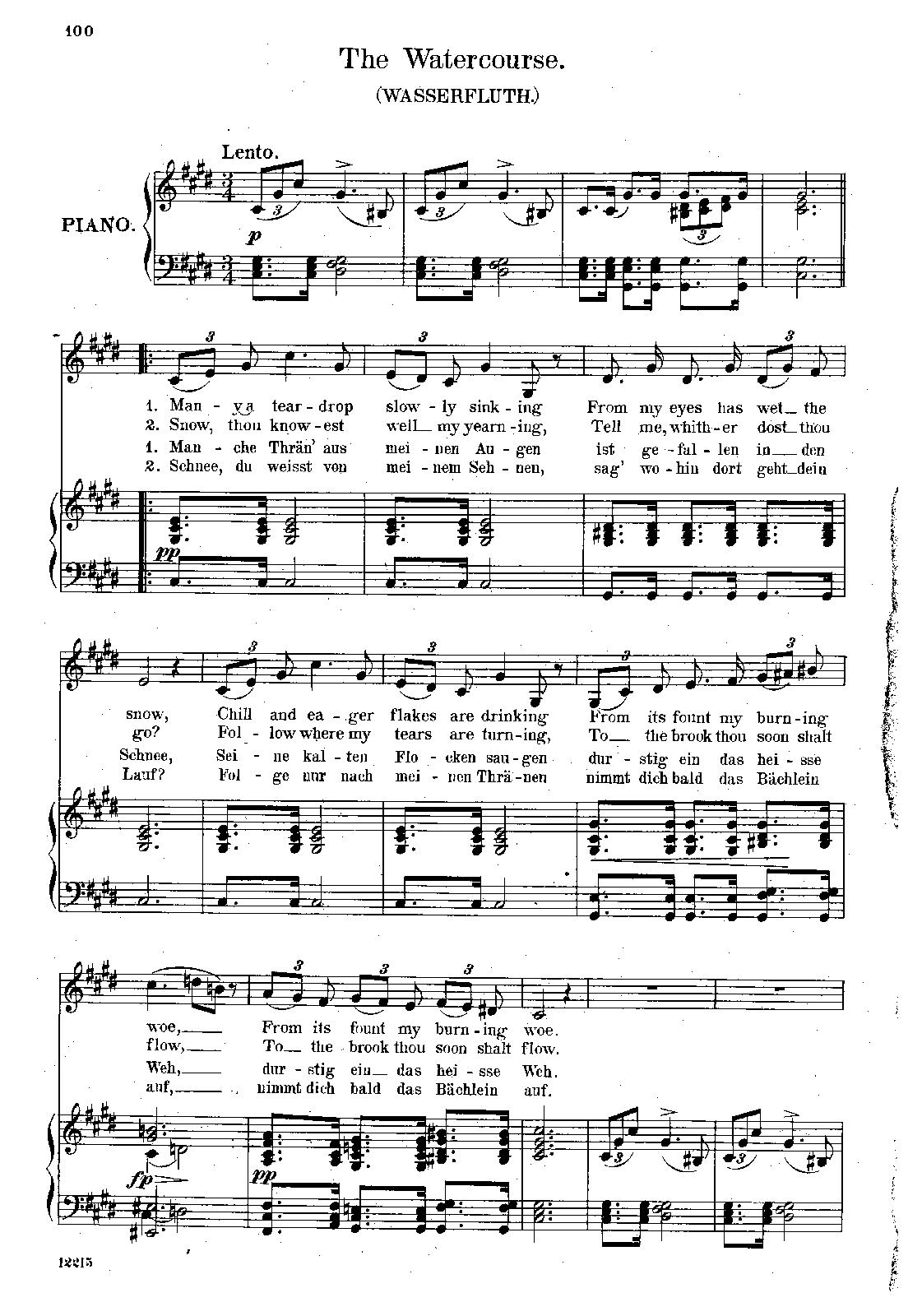 Winterreise, D.911