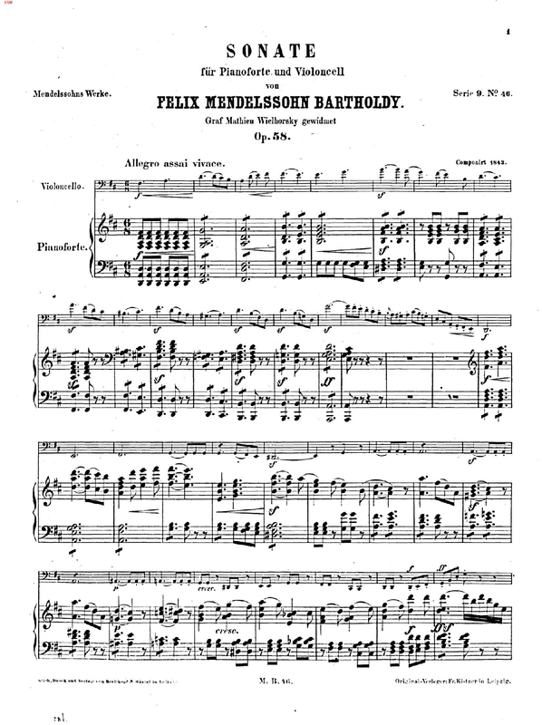 Cello Sonata No.2, Op.58