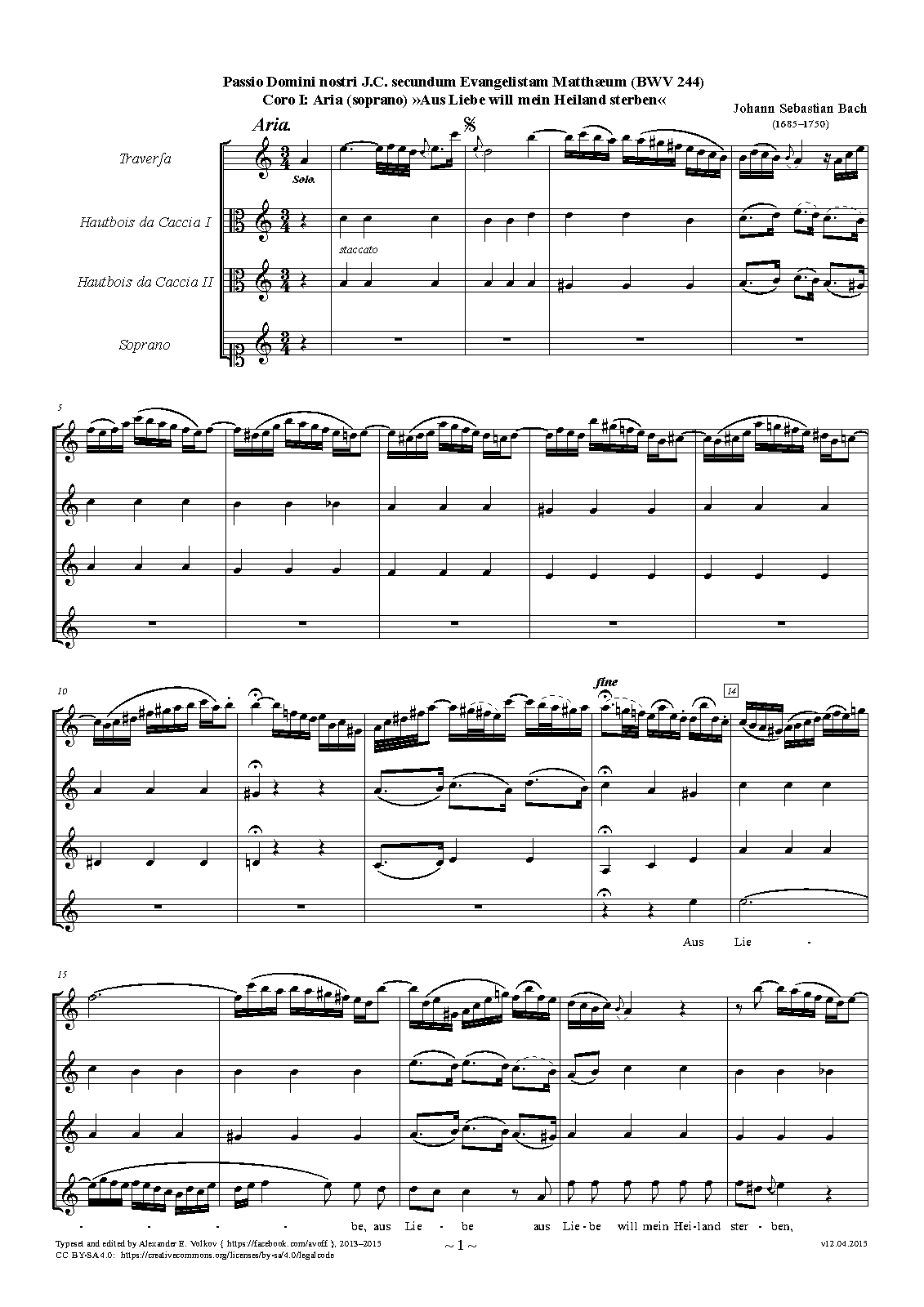 Matthäuspassion, BWV 244