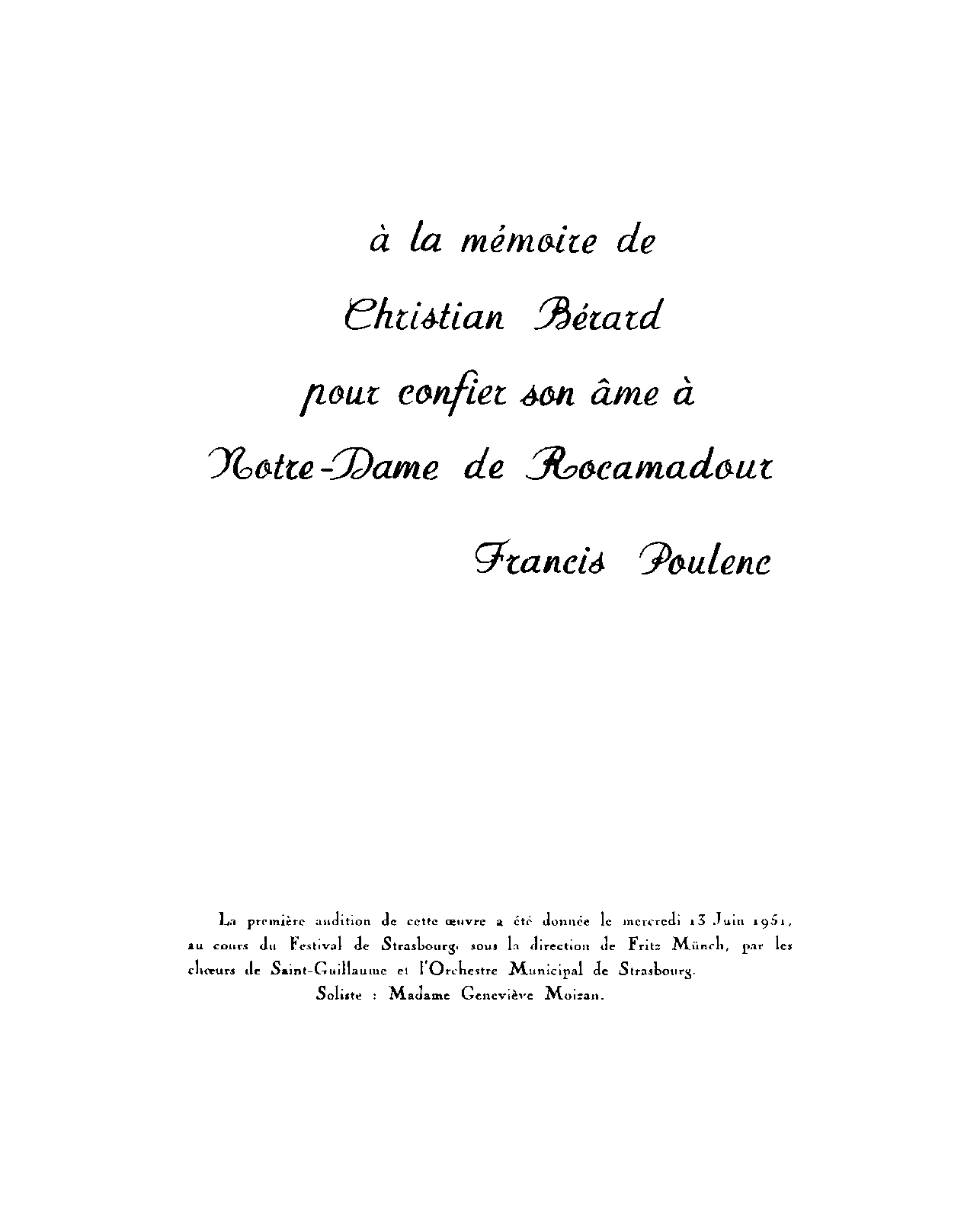 Stabat Mater, FP 148