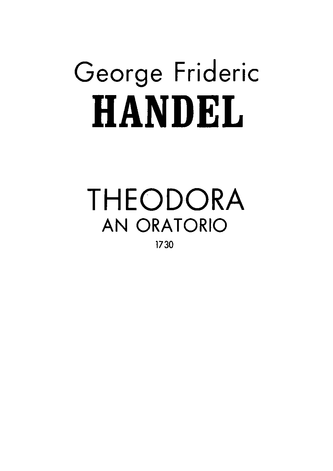 Theodora, HWV 68