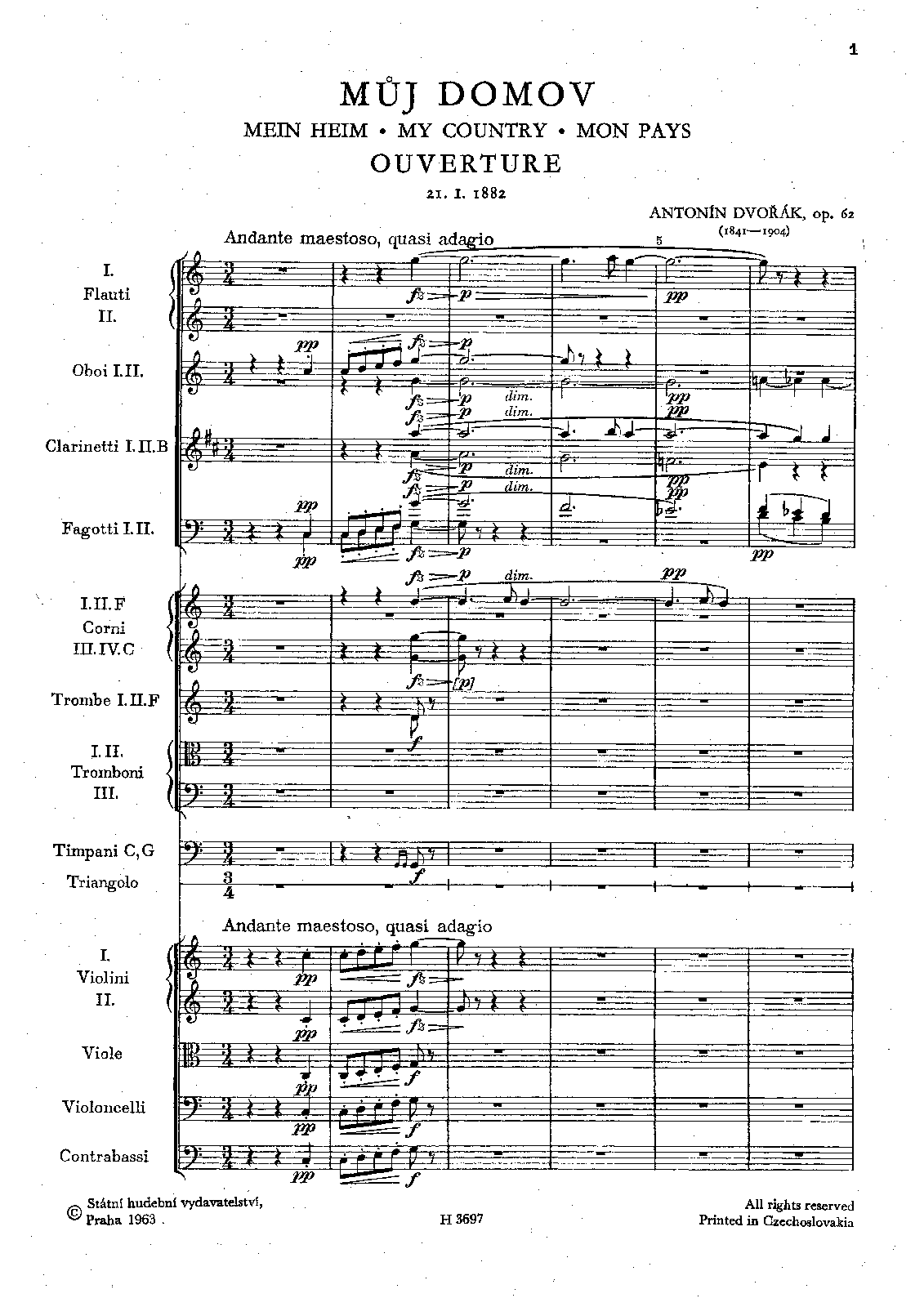 My Homeland, Op.62
