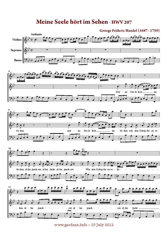 9 German Arias, HWV 202-210