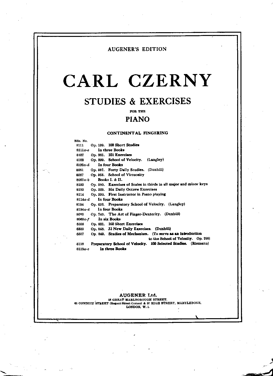 125 Passagenübungen, Op.261