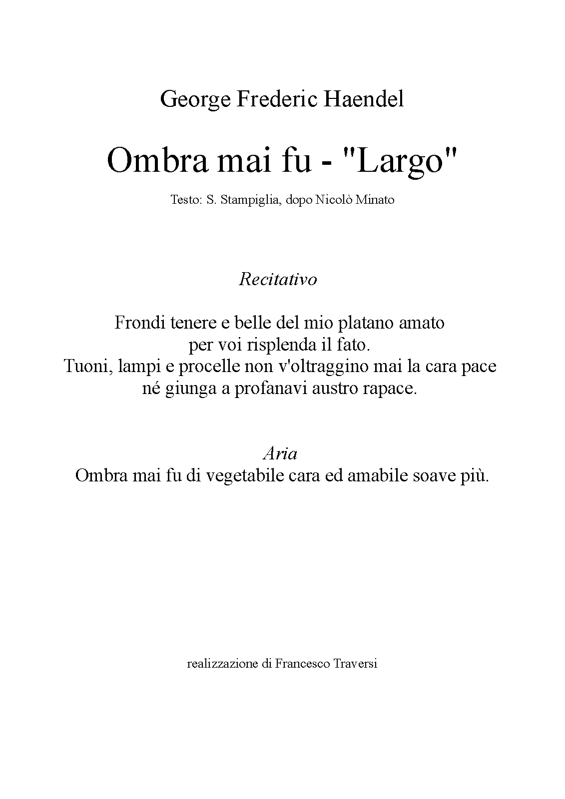 Serse, HWV 40