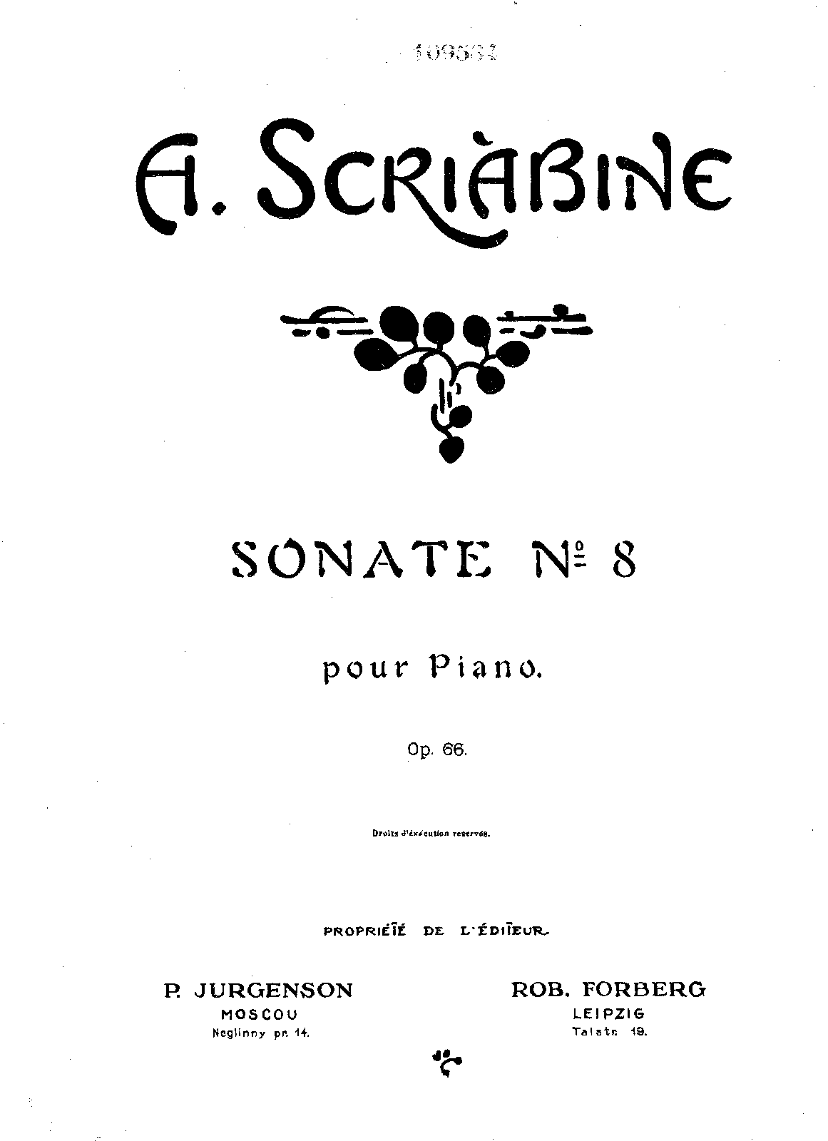 Piano Sonata No.8, Op.66