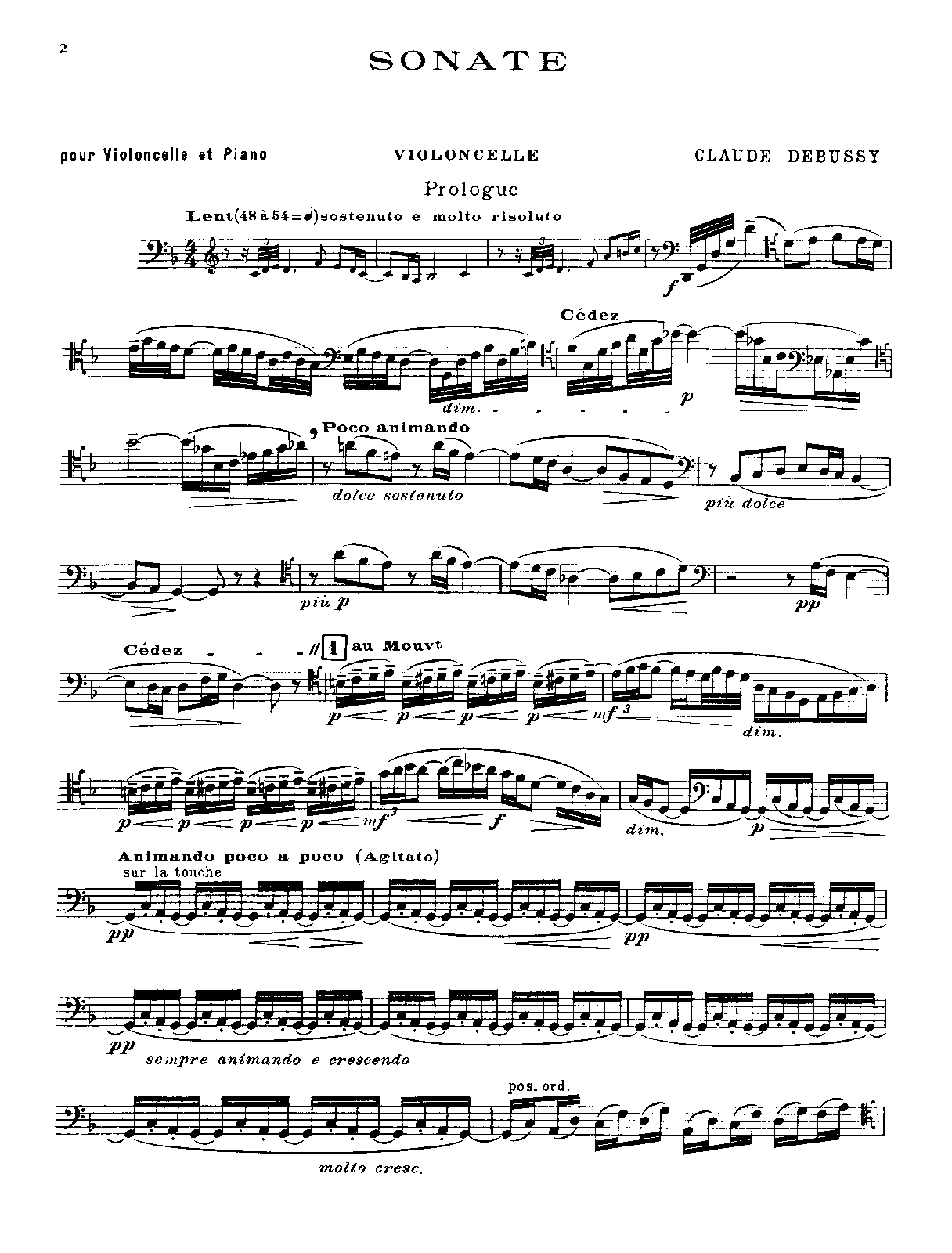 Cello Sonata, CD 144