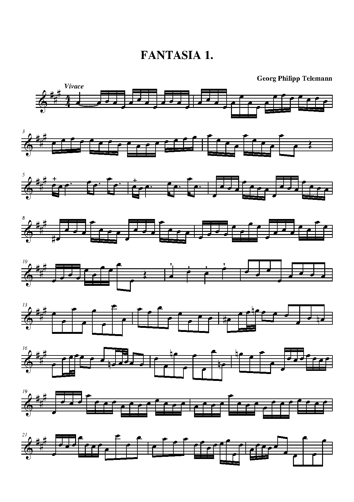 12 Fantasias for Flute without Bass, TWV 40:2-13