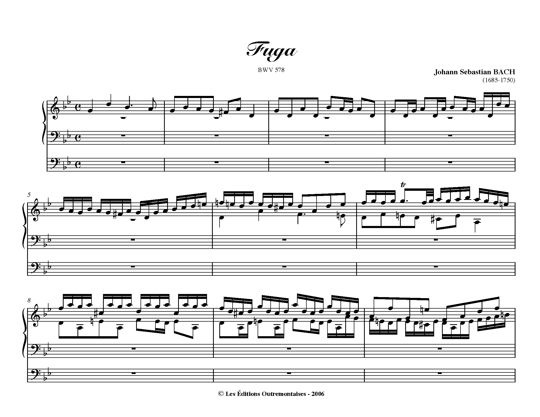 Fugue in G minor, BWV 578