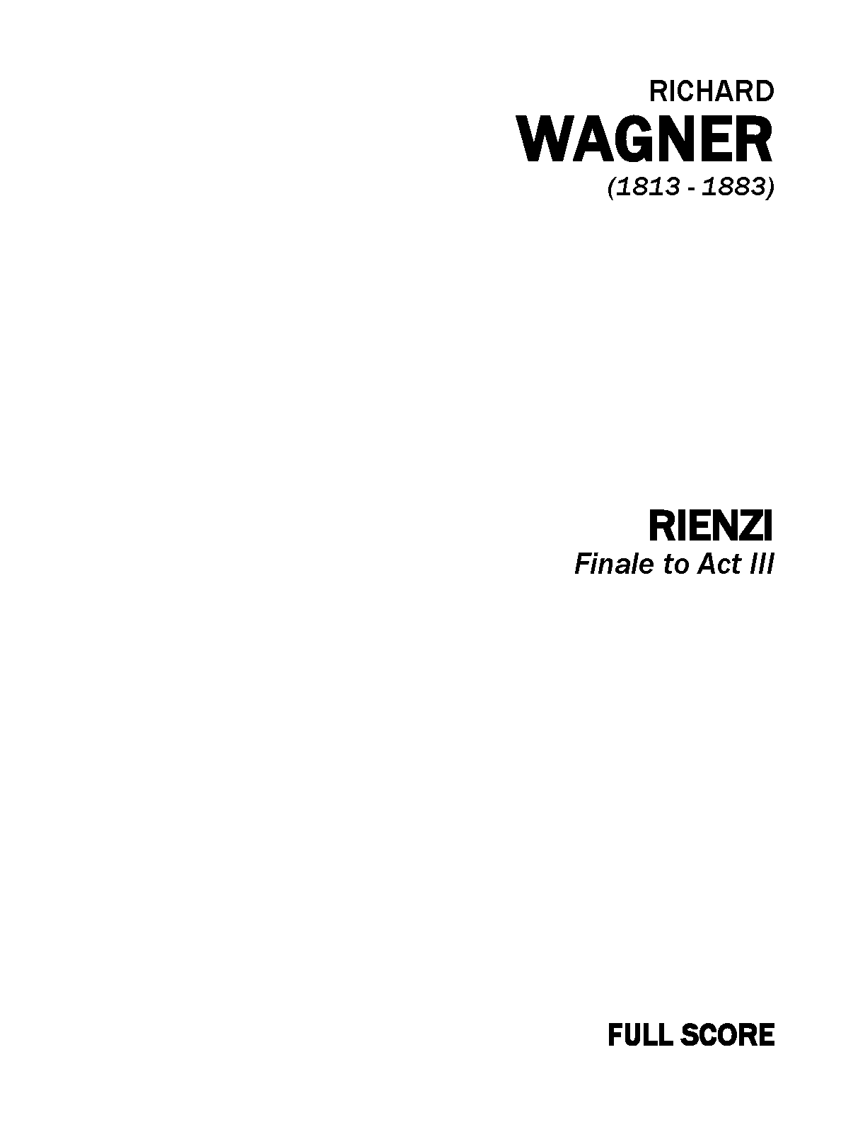 Rienzi, WWV 49