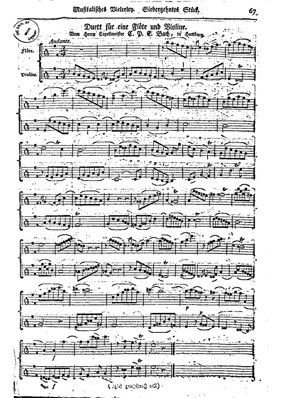 Duet for Flute and Violin, H.598