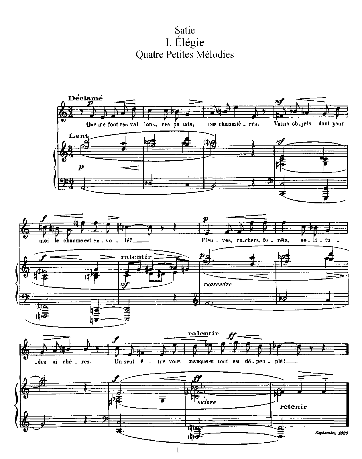 4 Petites mélodies