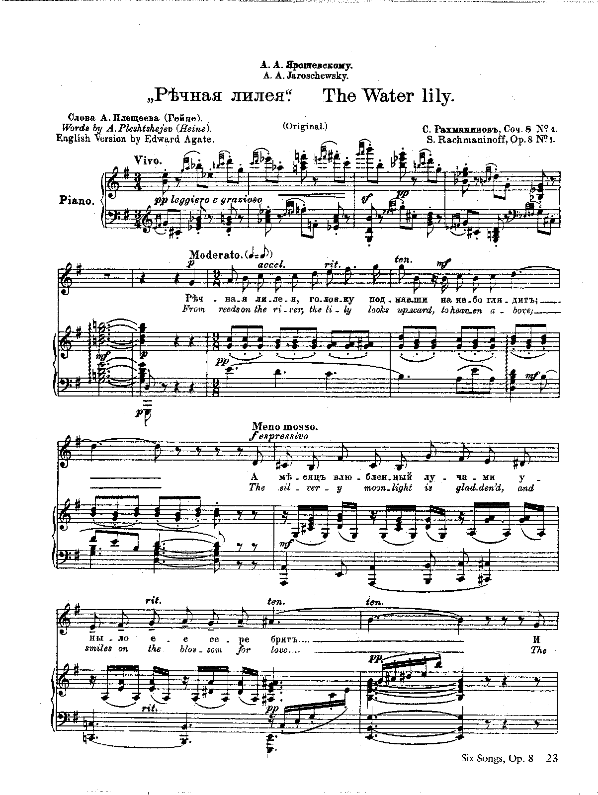 6 Romances, Op.8