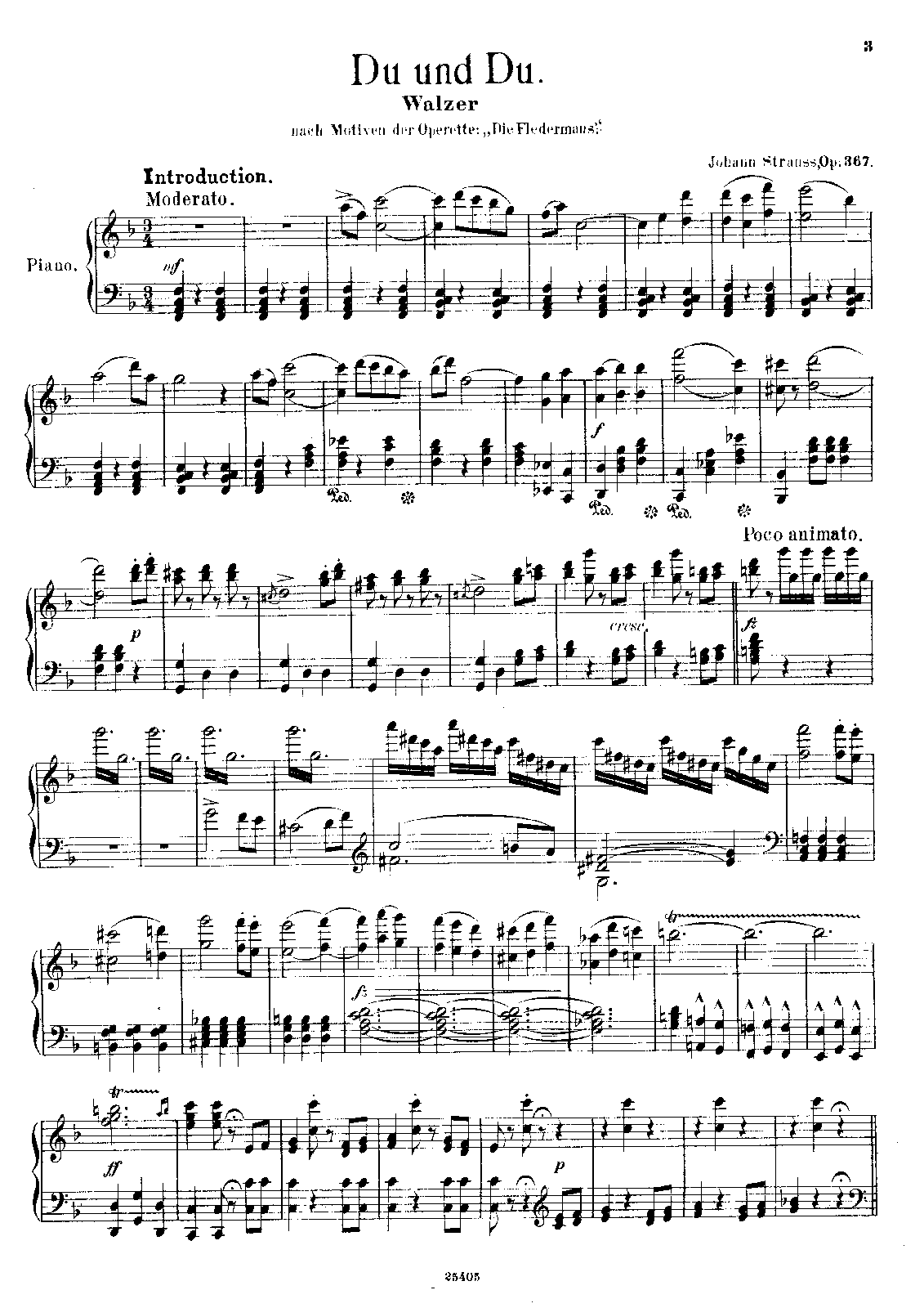 Du und Du, Op.367