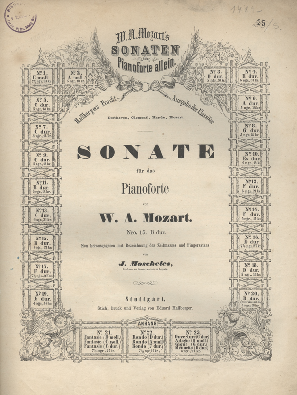 Piano Sonata No.13 in B-flat major, K.333/315c