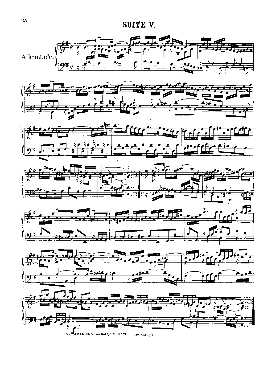 French Suite No.5 in G major, BWV 816