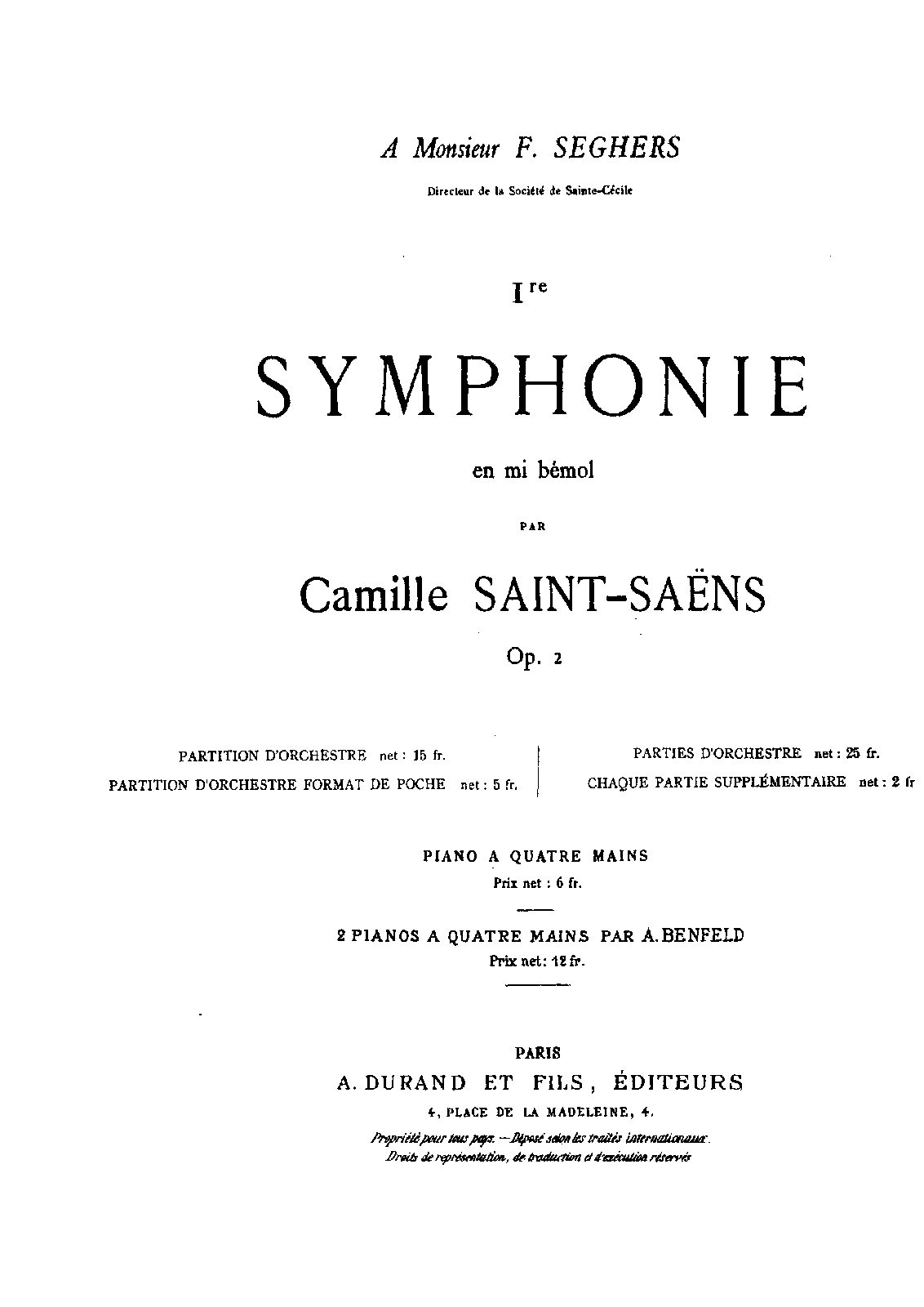 Symphony No.1, Op.2