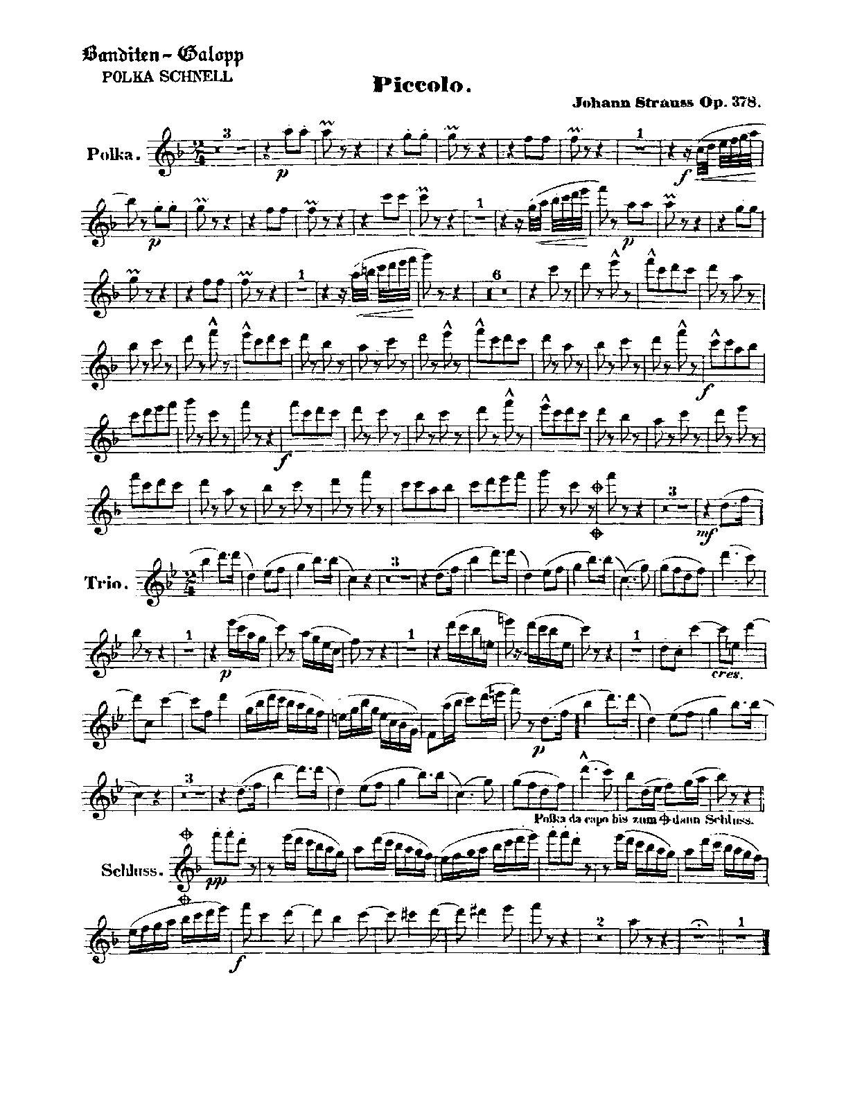 Banditen-Galopp, Op.378