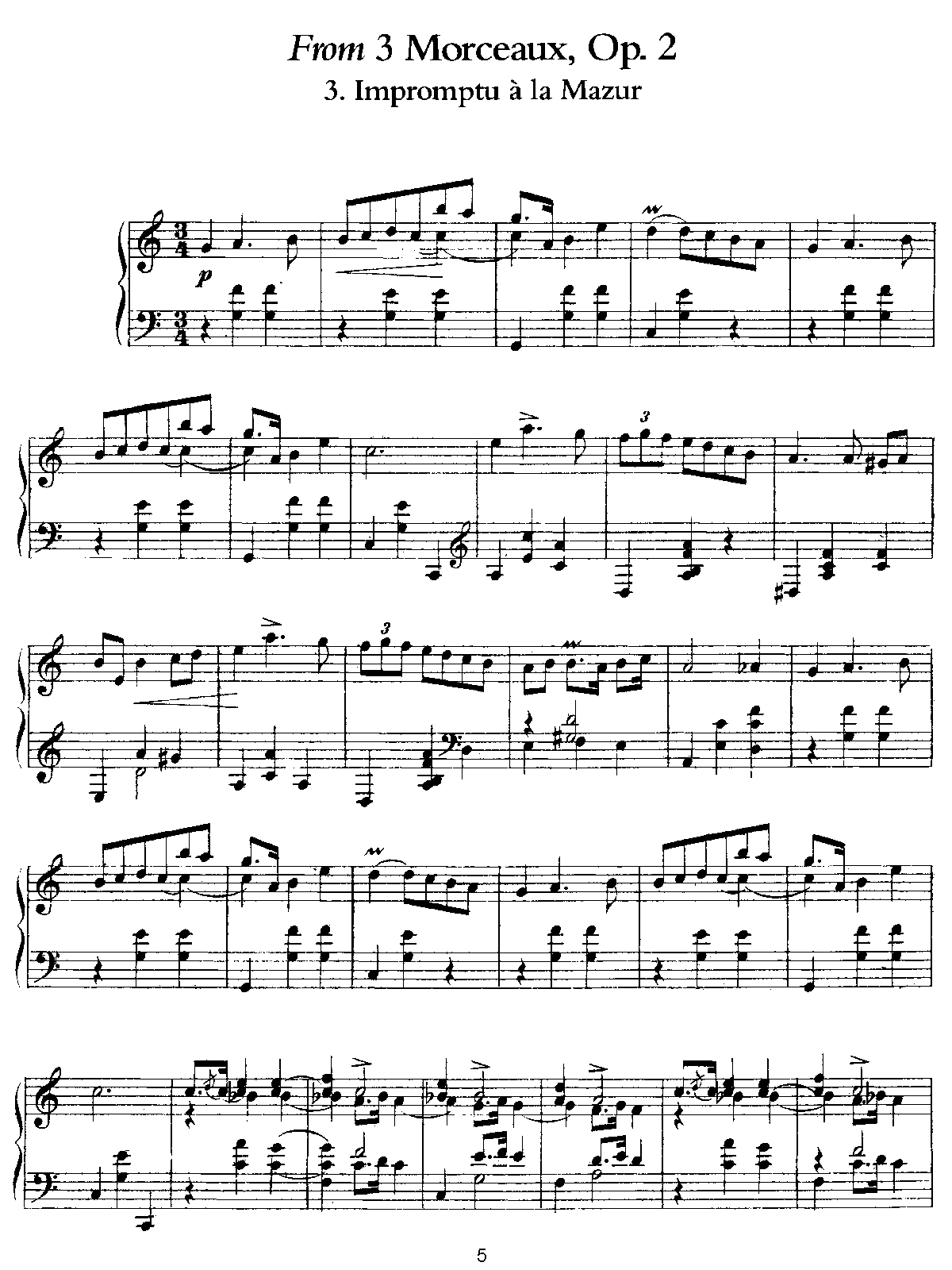 3 Pieces, Op.2
